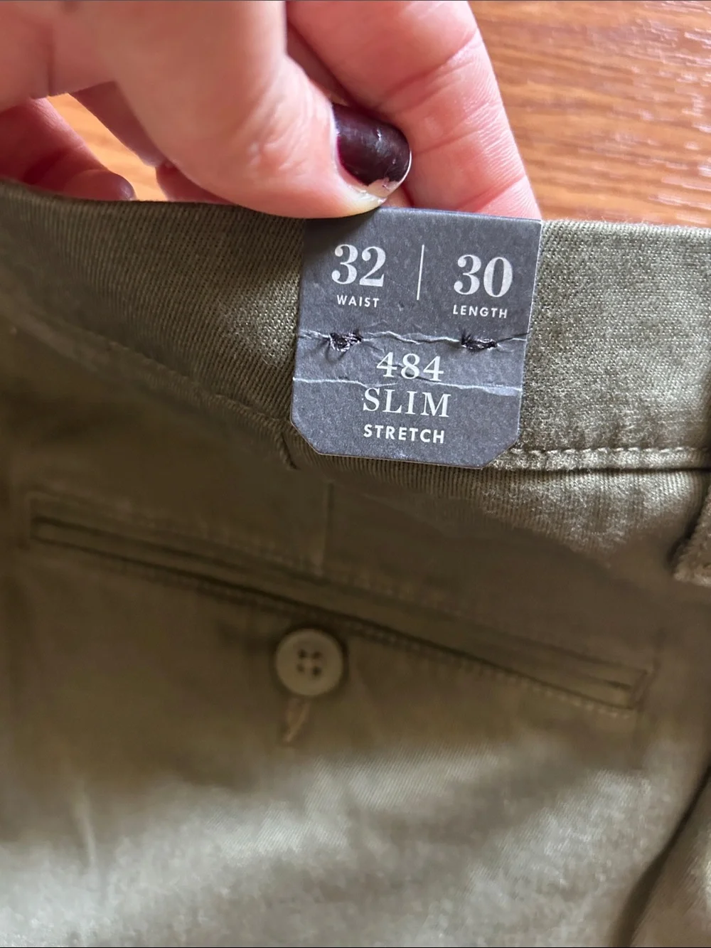 NWT J. Crew Slim Stretch Chino Pants Men's size 32W x 30L